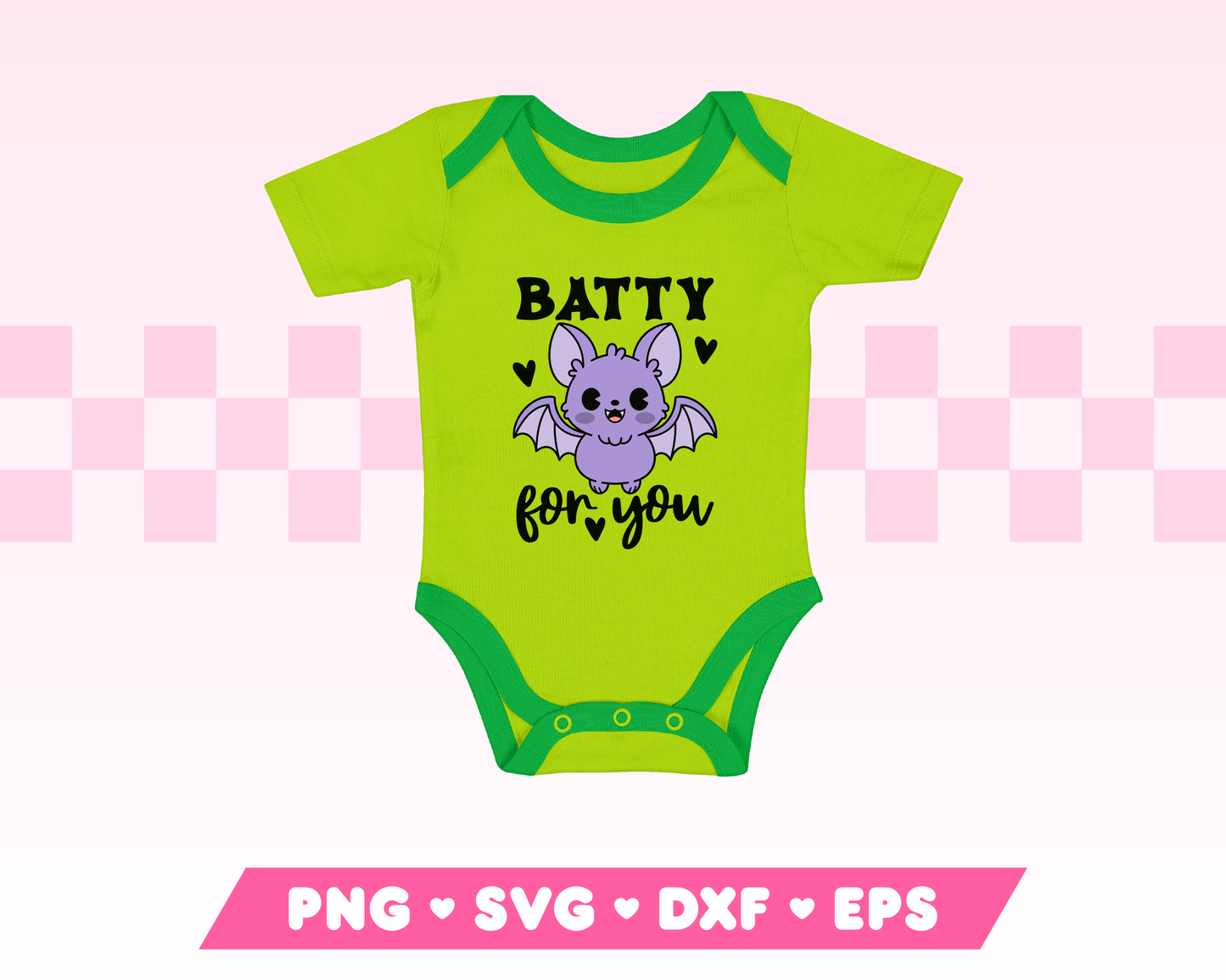 Batty for You Cute Bat SVG • Halloween SVG Files for Cricut • Halloween Sublimation Designs