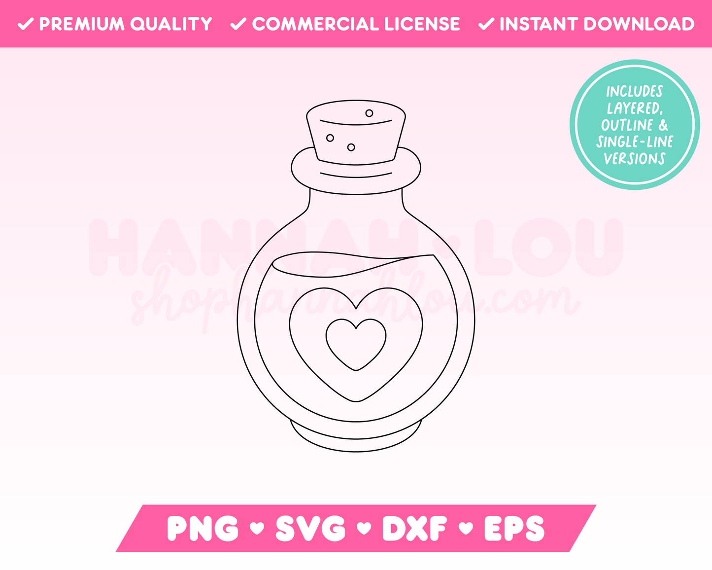 Coquette Potion SVG • Halloween SVG Files for Cricut • Halloween Sublimation Designs