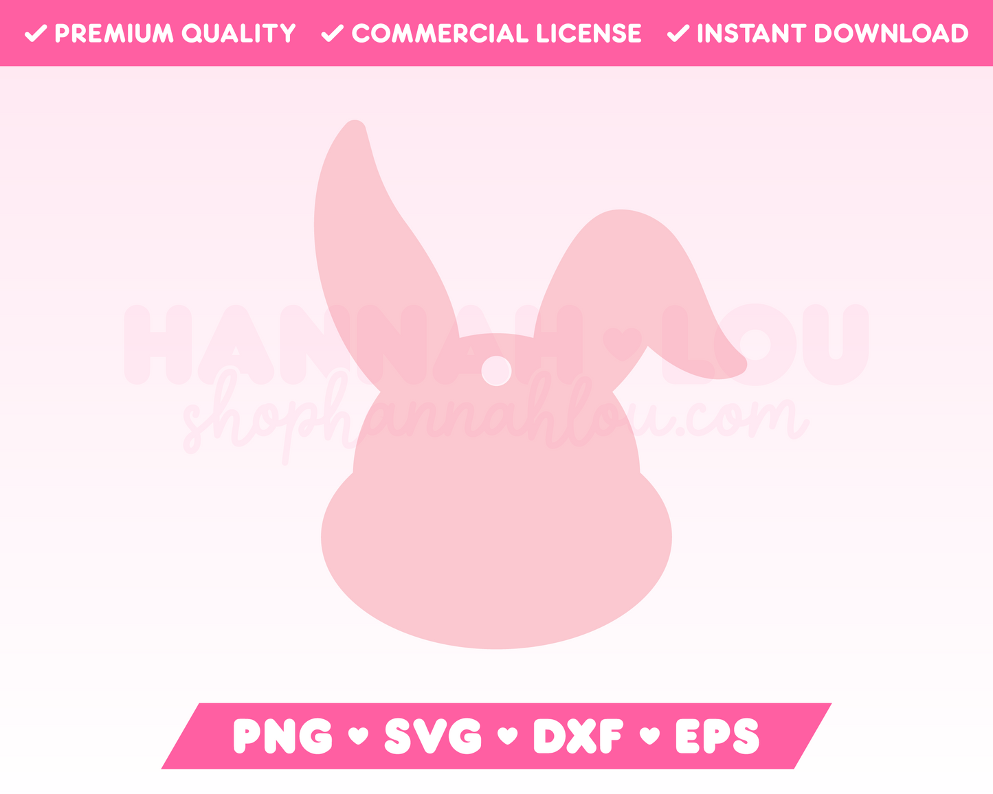 My cute Easter Bunny Gift Tag SVG is part of my Easter SVG Files for Cricut collection, and features a gift tag in the shape of the Easter Bunny's head.