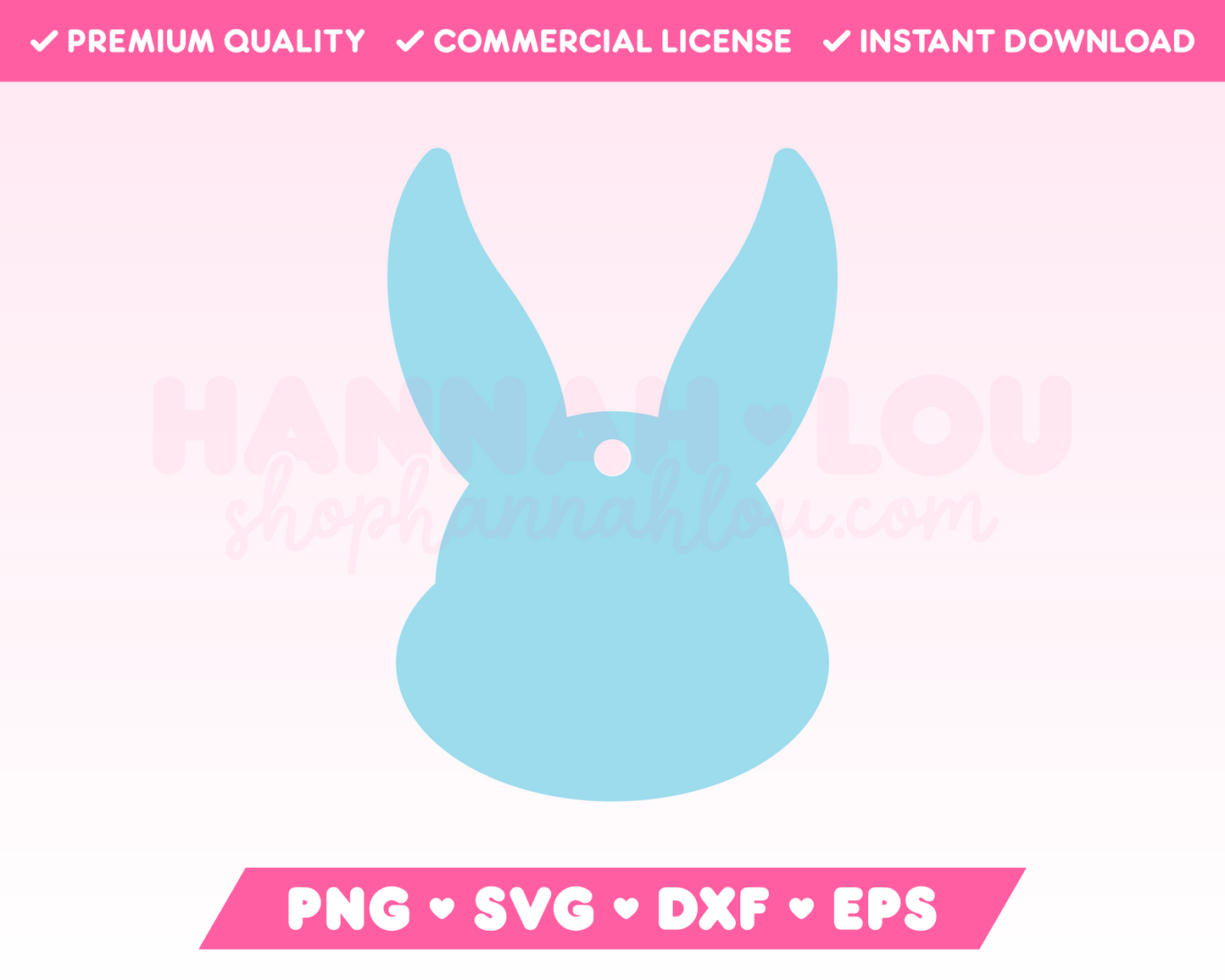 My cute Easter Bunny Gift Tag SVG is part of my Easter SVG Files for Cricut collection, and features a gift tag in the shape of the Easter Bunny's head.