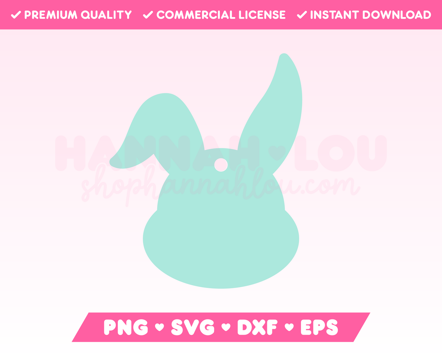 My cute Easter Bunny Gift Tag SVG is part of my Easter SVG Files for Cricut collection, and features a gift tag in the shape of the Easter Bunny's head.