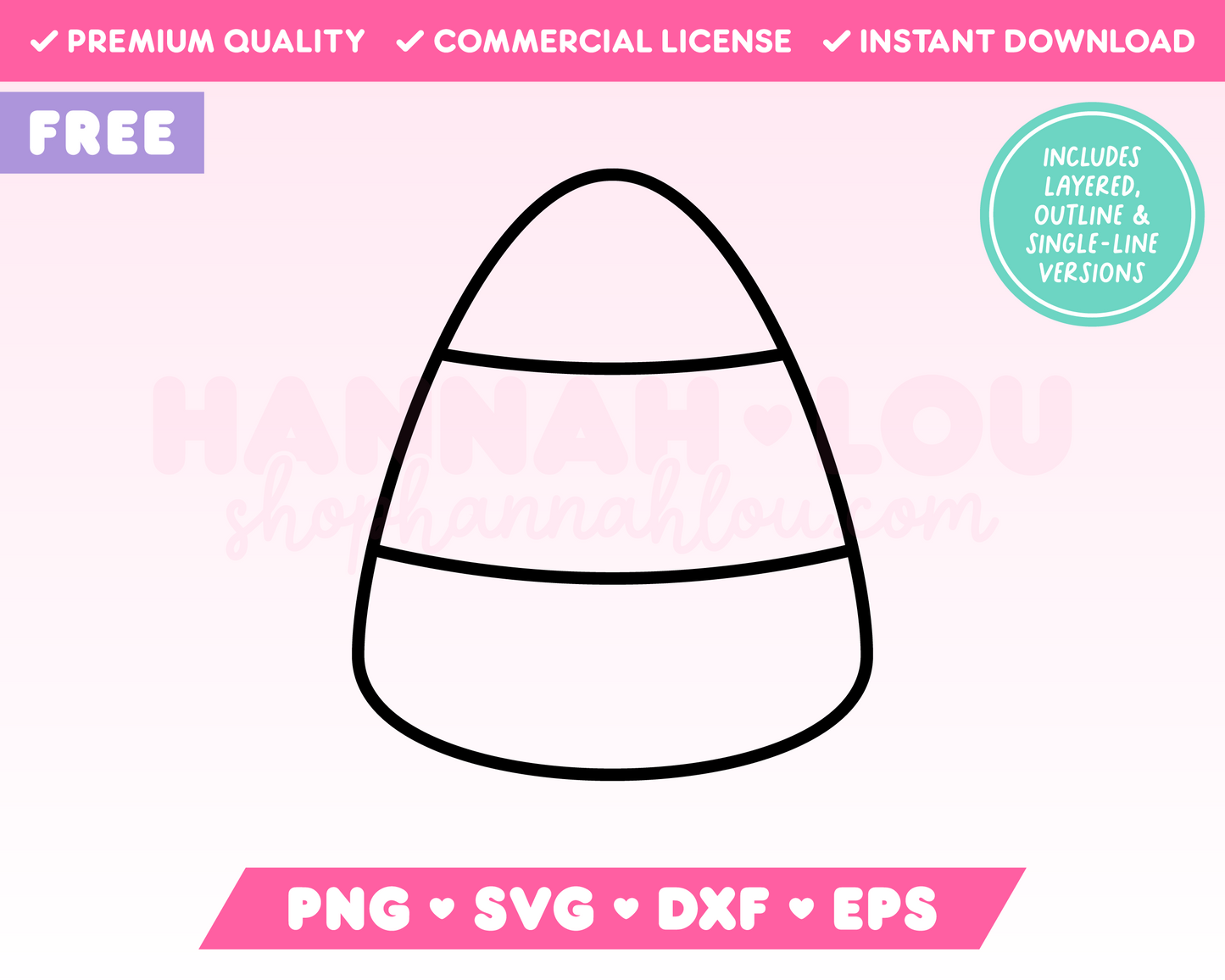 My free Candy Corn SVG is part of my Free Halloween SVG Files for Cricut collection, and features an outline of a candy corn treat.