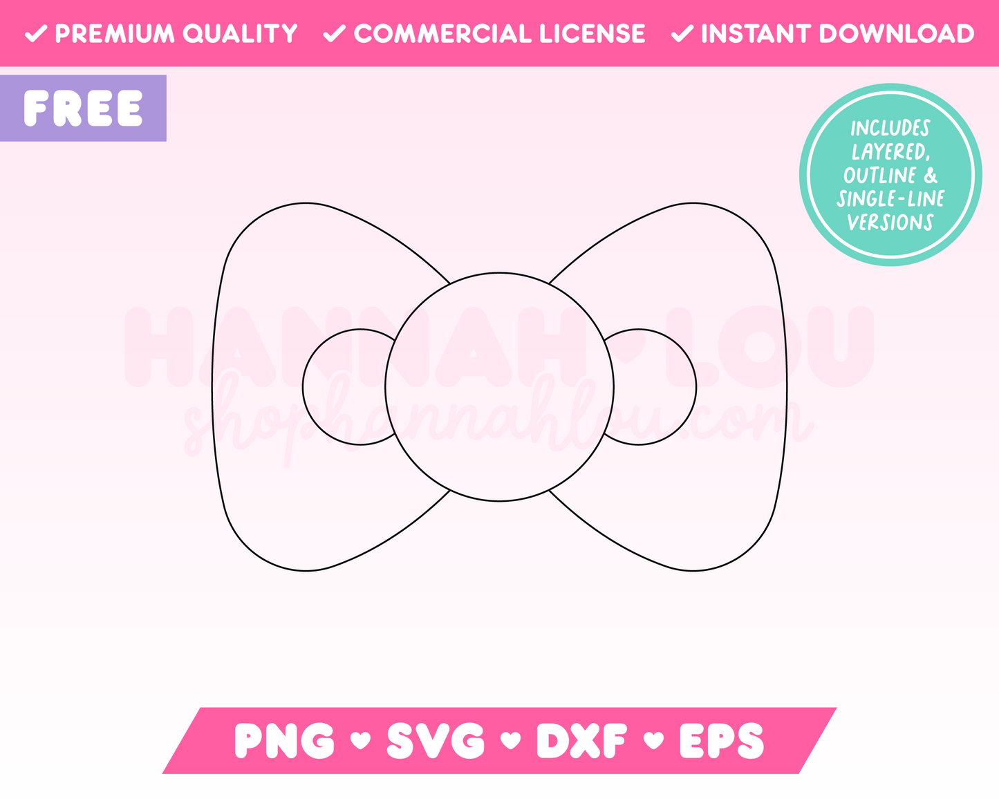 My free Coquette Bow SVG is part of my Free Coquette SVG Files for Cricut collection, and features a single-line drawing or sketch of a cute coquette bow.