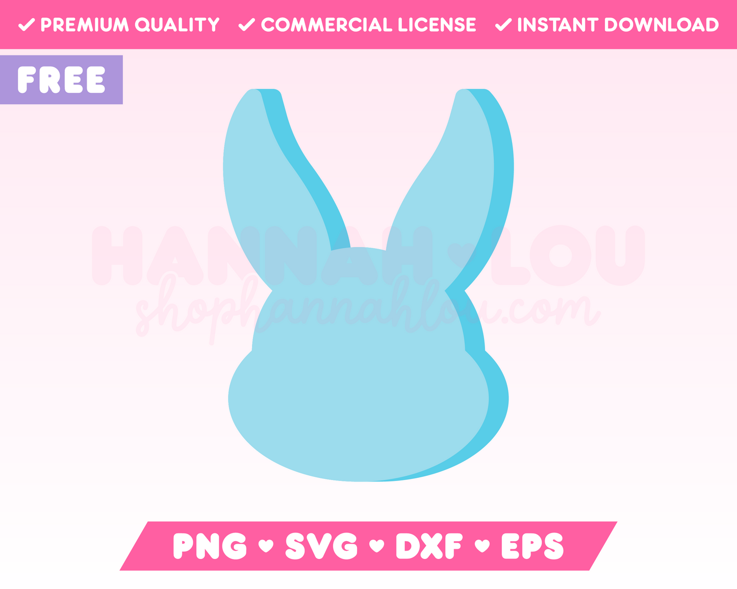 Free Easter Bunny Candy SVG • Free Easter SVG Files for Cricut · Free Easter Sublimation Designs