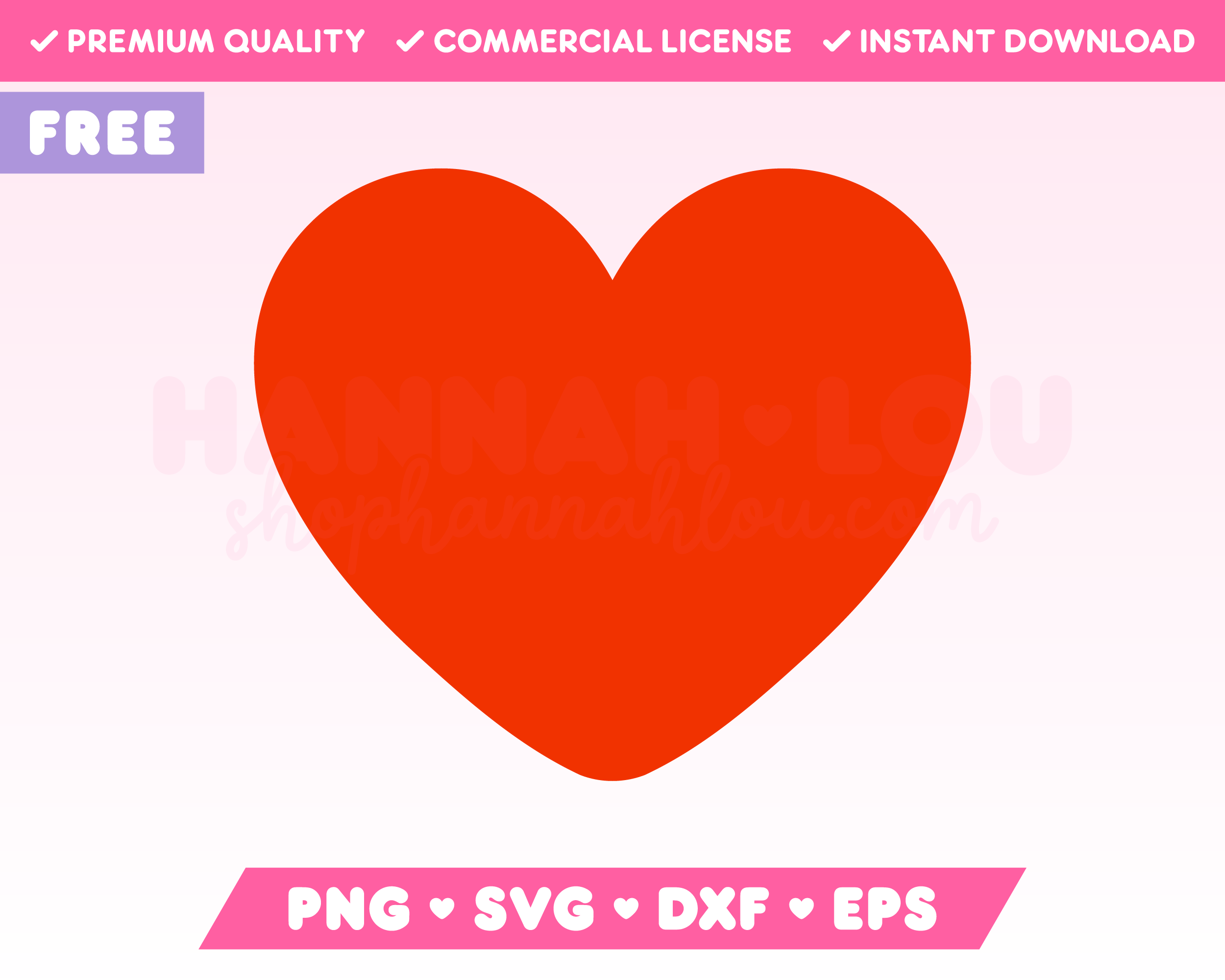 Free Heart SVG | Free Valentine's Day SVG Files for Cricut – Hannah Lou