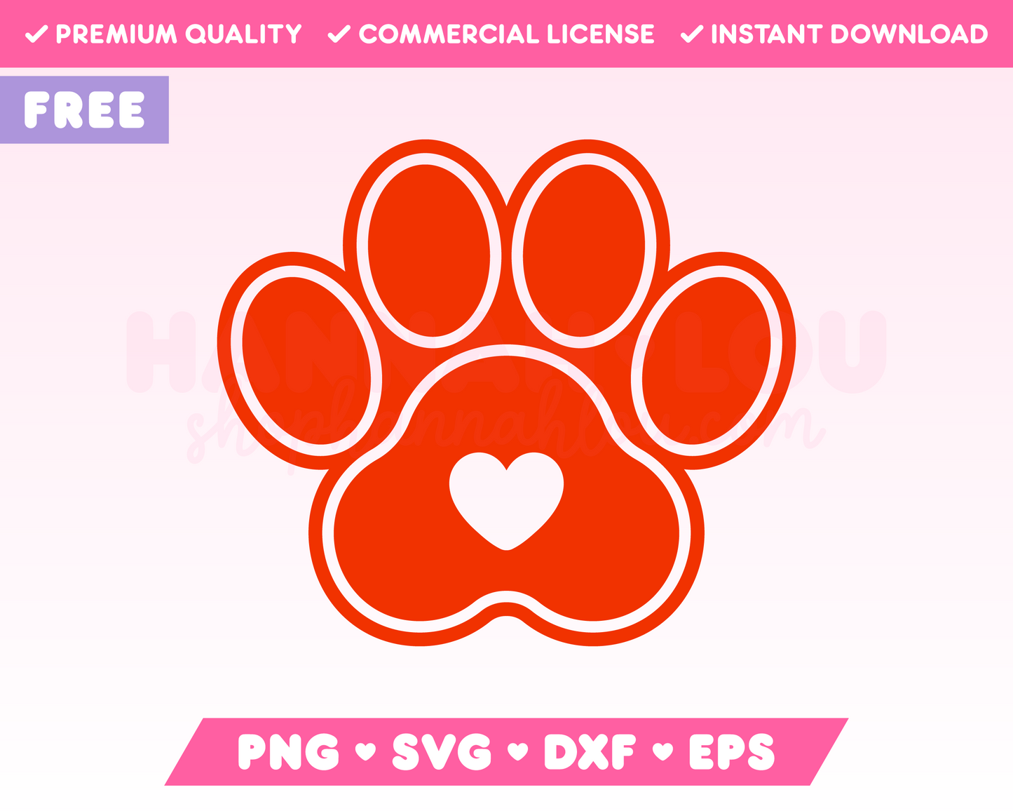 Free Varsity Dog Paw SVG with Heart · Free Valentine's Day SVG Files for Cricut · Free Valentine's Day Sublimation Designs
