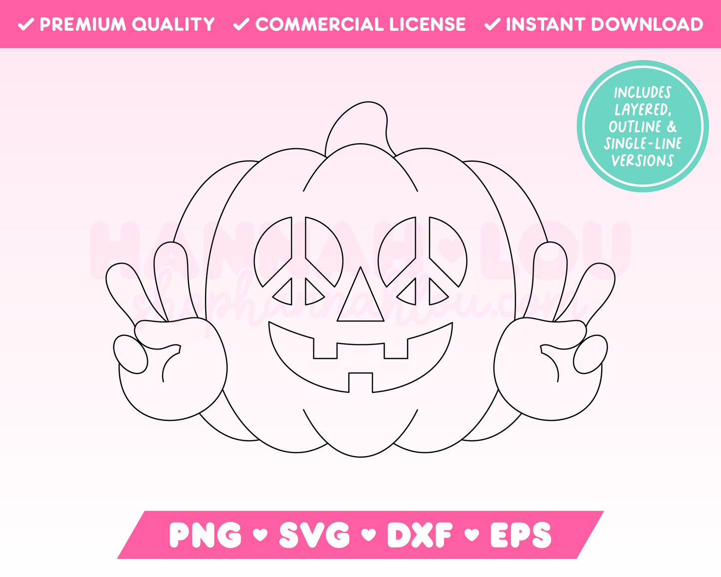 Hippie Pumpkin SVG • Halloween SVG Files for Cricut · Halloween Sublimation Designs