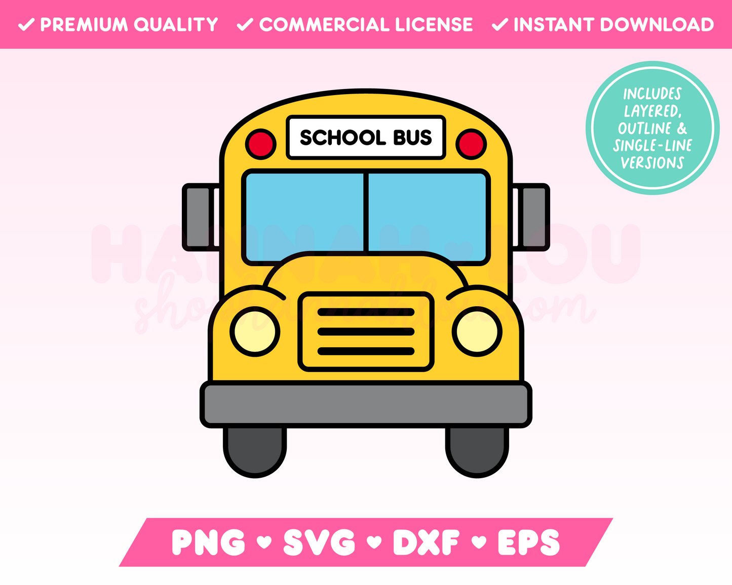 School Bus SVG • School SVG Files for Cricut