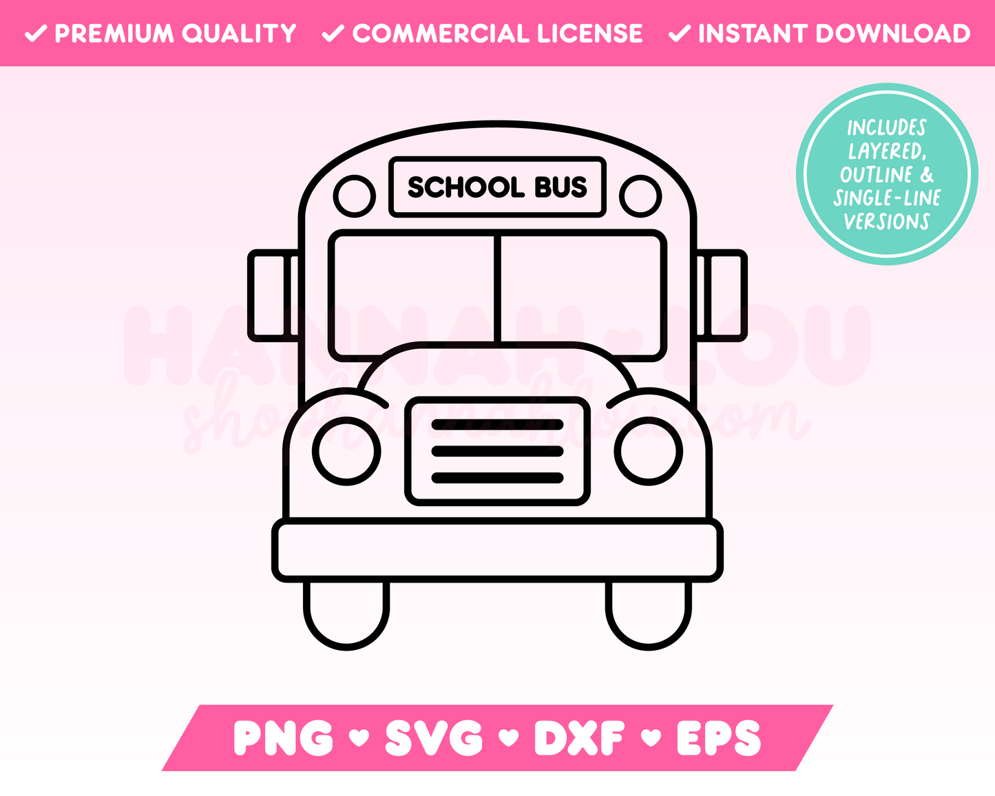 School Bus SVG • School SVG Files for Cricut