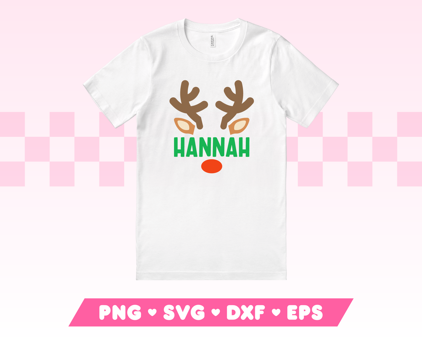 Split Monogram Reindeer SVG · Christmas SVG Files for Cricut · Christmas Sublimation Designs