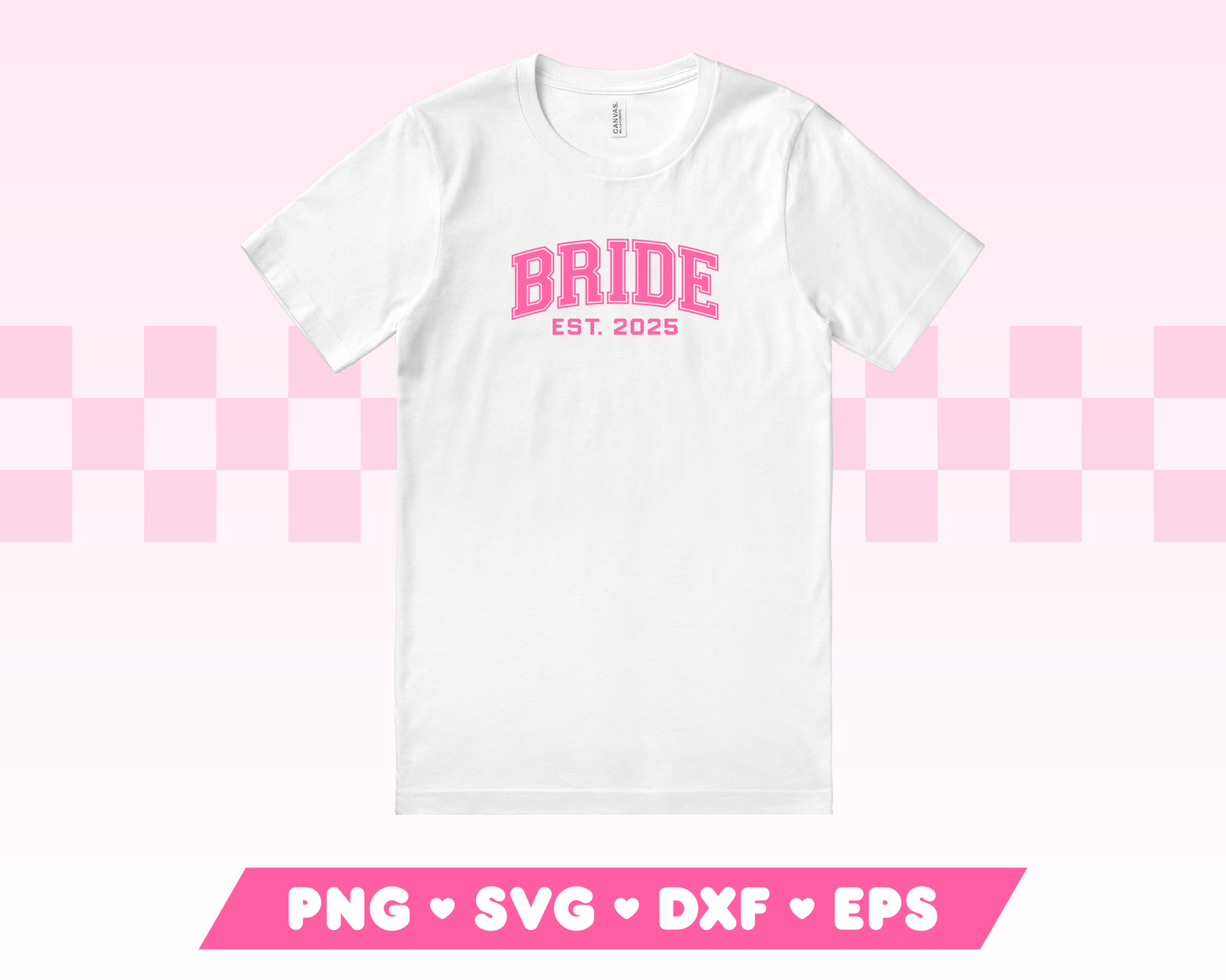 Varsity Bride SVG • Wedding SVG Files for Cricut · Wedding Sublimation Designs