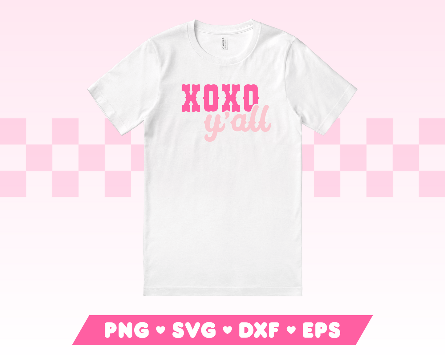 XOXO Y'all SVG · Valentine's Day SVG Files for Cricut · Valentine's Day Sublimation Designs