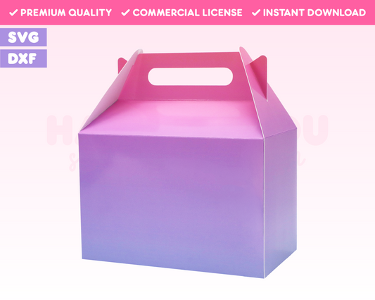 Printable Gable Gift Box SVG · Gift Box SVG Files for Cricut