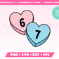 67 Candy Hearts SVG · Valentine's Day SVG Files for Cricut · Valentine's Day Sublimation Designs