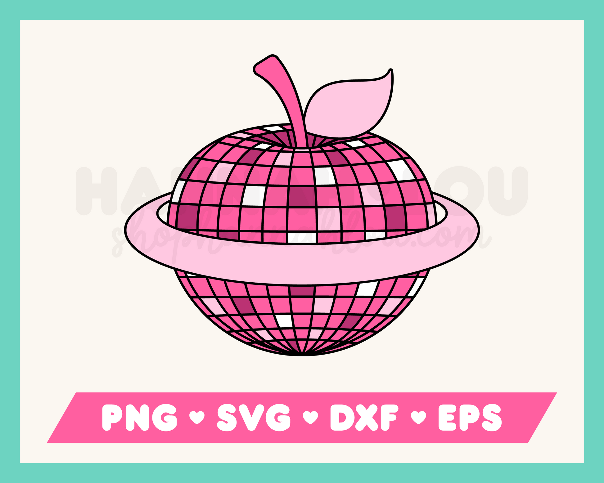 Apple Disco Ball Planet SVG