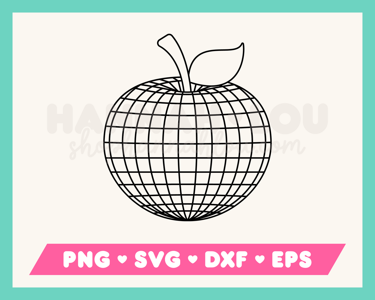 Apple Disco Ball SVG