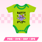 Batty for You Cute Bat with Bow SVG • Halloween SVG Files for Cricut • Halloween Sublimation Designs