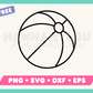 My free Beach Ball SVG is part of my free beach SVG files for Cricut collection, and features an outline of a beach ball.