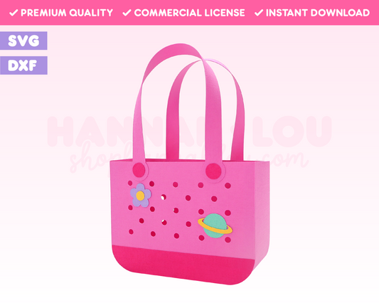 Beach Tote with Holes Gift Bag SVG · Gift Bag SVG Files for Cricut