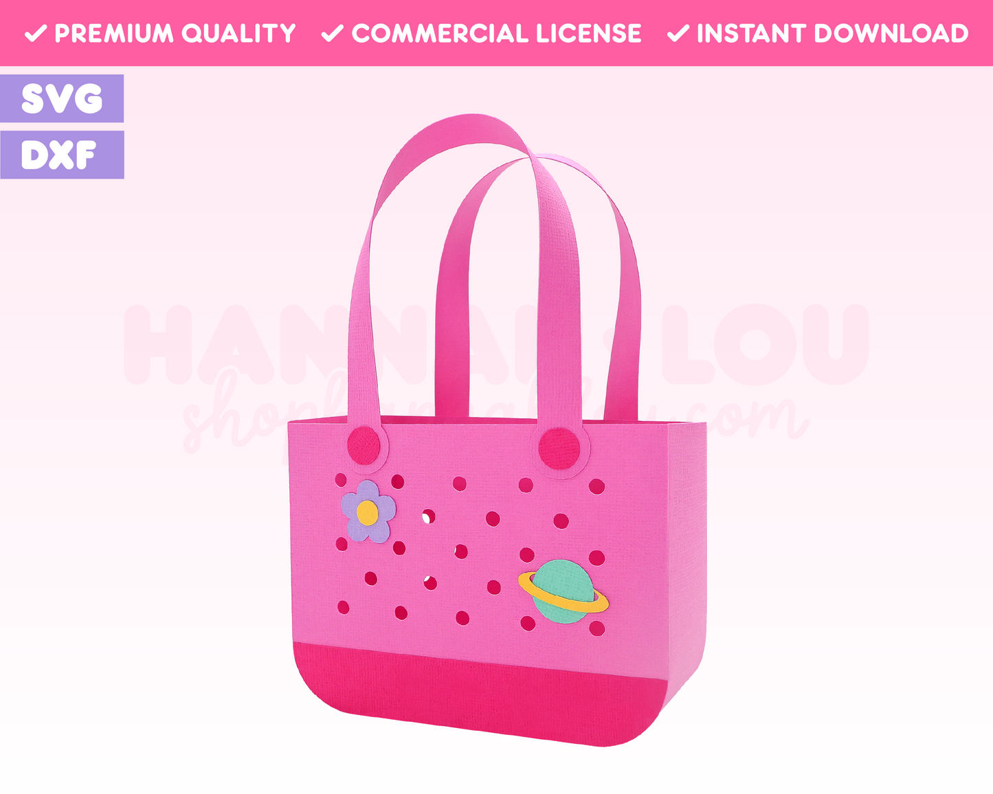 Beach Tote with Holes Gift Bag SVG · Gift Bag SVG Files for Cricut