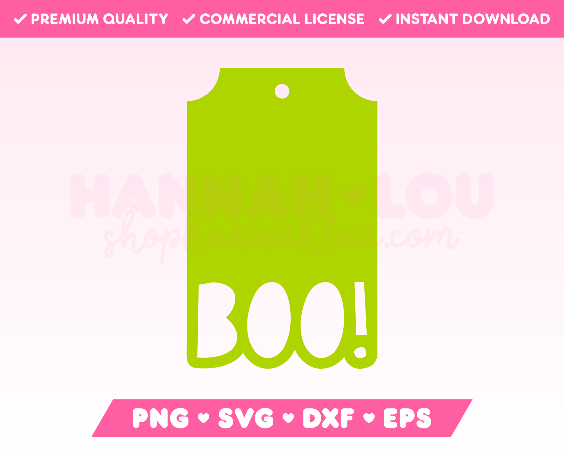 My spooktacular Boo Halloween Gift Tag SVG is part of my Halloween SVG Files for Cricut collection, and features a shaped gift tag with the word BOO! cut out of it.