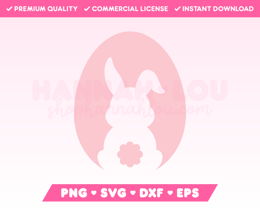 Bunny Easter Egg SVG • Easter SVG Files for Cricut