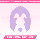 My cute Bunny Easter Egg SVG is part of my Easter SVG Files for Cricut collection, and features an Easter egg with the Easter Bunny inside. 