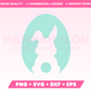 My cute Bunny Easter Egg SVG is part of my Easter SVG Files for Cricut collection, and features an Easter egg with the Easter Bunny inside. 