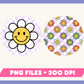 My Checkered Retro Flower Car Coaster PNG set is part of my car coaster PNG sublimation designs collection, and features a retro flower pattern with a checkered background.