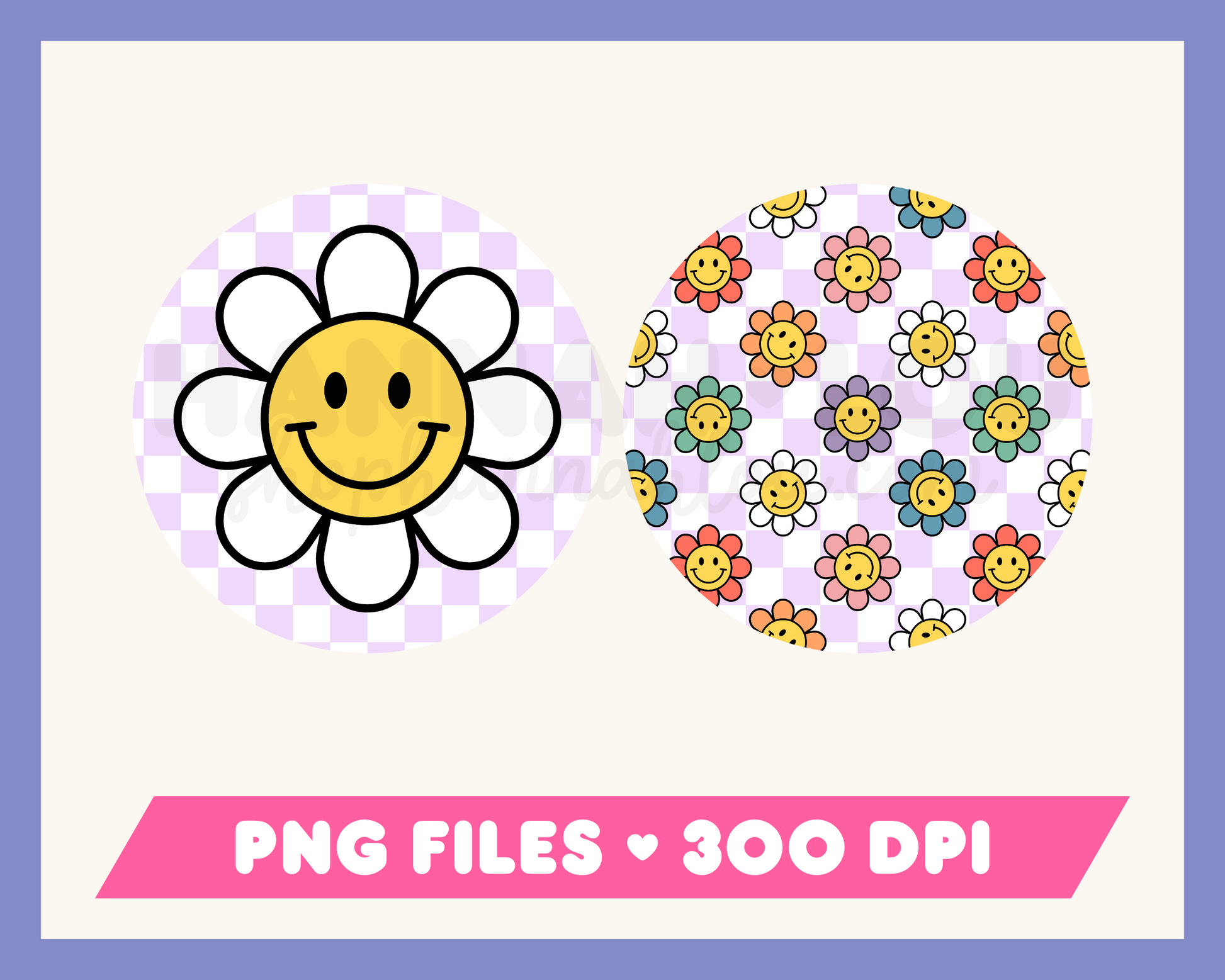 My Checkered Retro Flower Car Coaster PNG set is part of my car coaster PNG sublimation designs collection, and features a retro flower pattern with a checkered background.