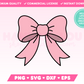My cute Coquette Bow SVG is part of my Coquette SVG Files for Cricut collection, and features a cute coquette bow.
