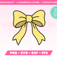 My cute Coquette Bow SVG is part of my Coquette SVG Files for Cricut collection, and features a coquette-style bow.