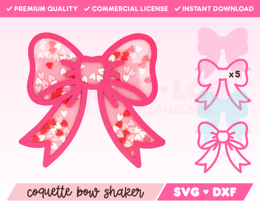 Coquette Bow Shaker SVG · Shaker SVG Files for Cricut