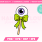 Coquette Eyeball SVG • Halloween SVG Files for Cricut • Halloween Sublimation Designs