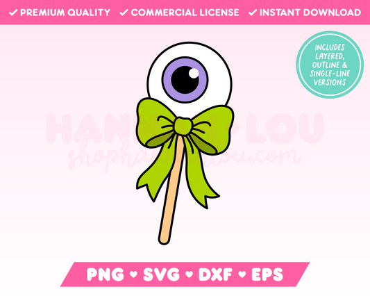 Coquette Eyeball SVG • Halloween SVG Files for Cricut • Halloween Sublimation Designs