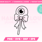 Coquette Eyeball SVG • Halloween SVG Files for Cricut • Halloween Sublimation Designs
