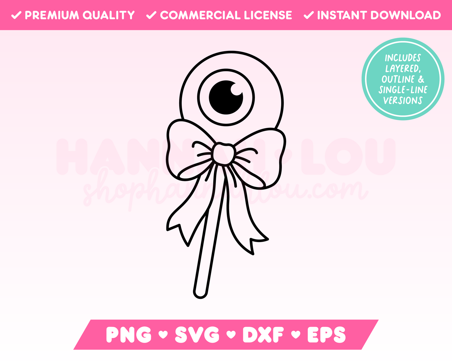 Coquette Eyeball SVG • Halloween SVG Files for Cricut • Halloween Sublimation Designs