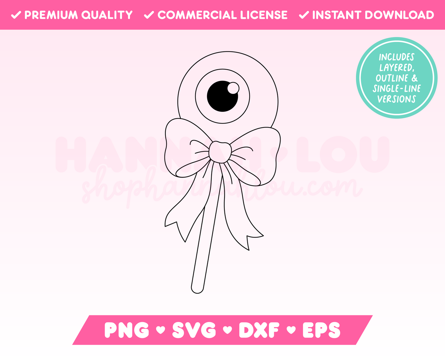 Coquette Eyeball SVG • Halloween SVG Files for Cricut • Halloween Sublimation Designs