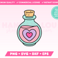 Coquette Potion SVG • Halloween SVG Files for Cricut • Halloween Sublimation Designs
