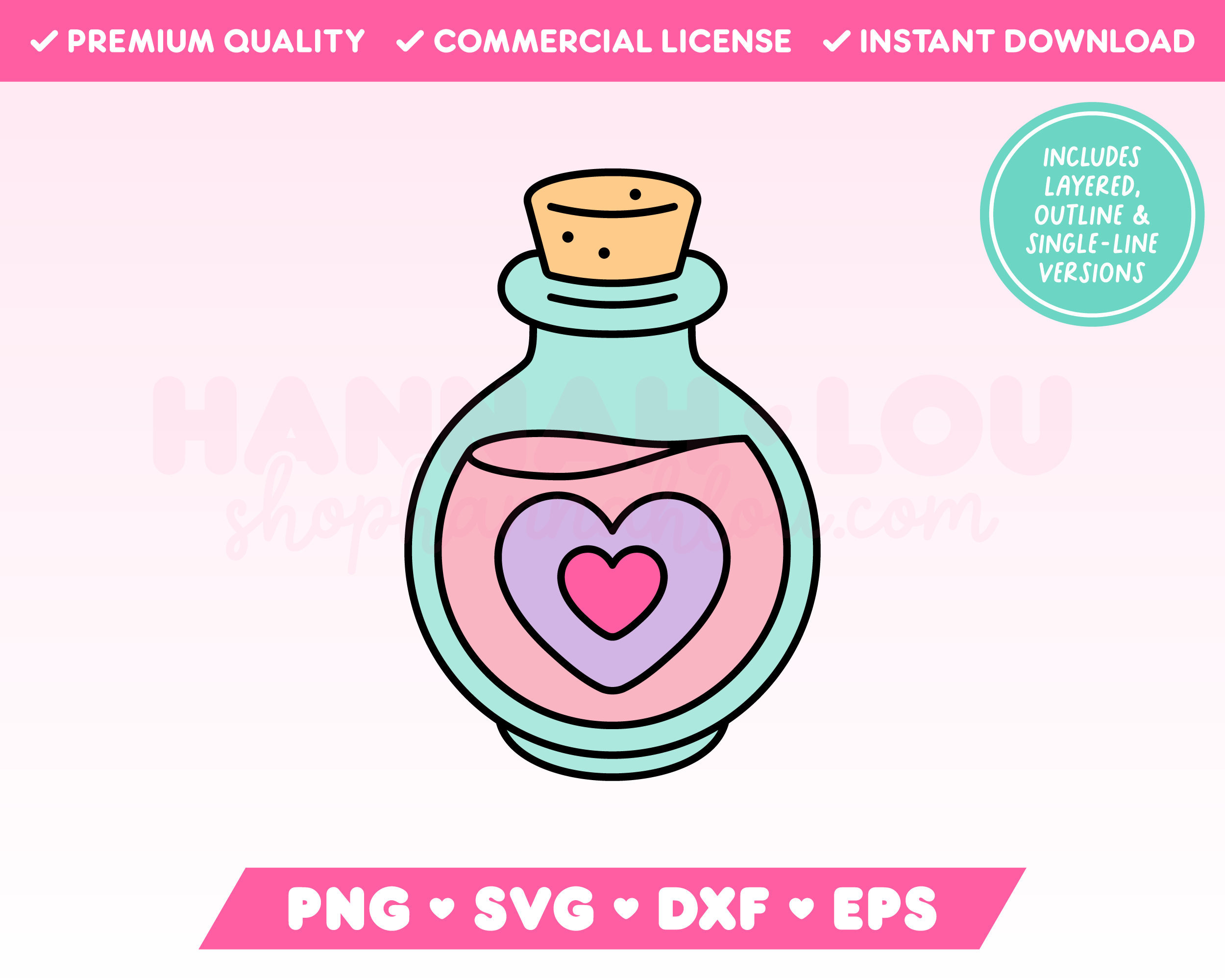 Potion Svg Files Coquette Love Potion SVG | Halloween SVG Files for Cricut – Hannah Lou