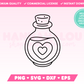 Coquette Potion SVG • Halloween SVG Files for Cricut • Halloween Sublimation Designs