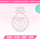 Coquette Potion SVG • Halloween SVG Files for Cricut • Halloween Sublimation Designs