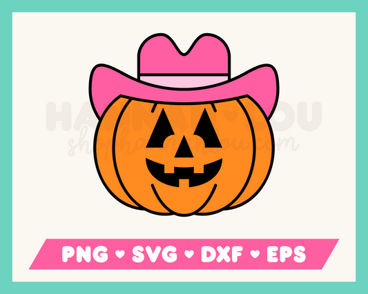 Cowboy Pumpkin SVG
