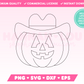 Cowboy Pumpkin SVG • Halloween SVG Files for Cricut · Halloween Sublimation Designs