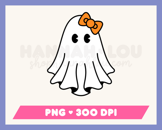 My Cute Ghost with Bow PNG is part of my Halloween Sublimation Designs collection and features a cute ghost with a bow.