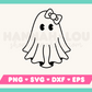 My Cute Ghost with Bow SVG is part of my Halloween SVG files for Cricut collection, and features an outline of a cute ghost with a bow.