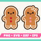 My Cute Gingerbread SVG Bundle is part of my Christmas SVG files for Cricut collection, and features a cute gingerbread man and gingerbread woman.