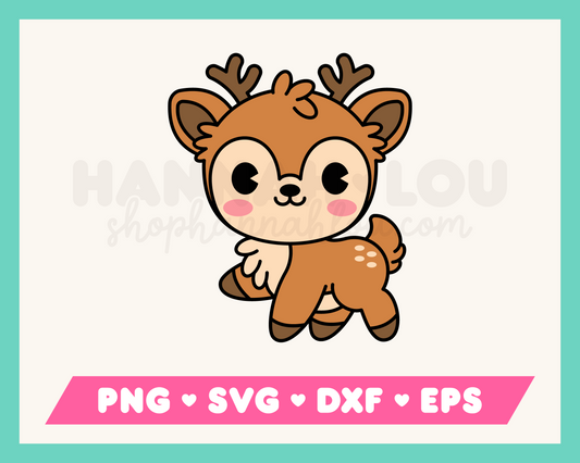 My Cute Reindeer SVG is part of my Christmas SVG Files for Cricut collection, and features an adorable baby reindeer.