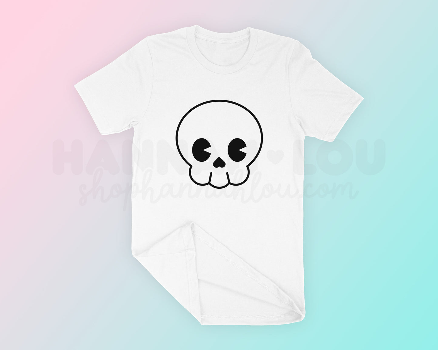 My Cute Skull PNG is part of my Halloween Sublimation Designs collection, and features a kawaii-style skull.