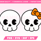 Cute Skull SVG Bundle • Halloween SVG Files for Cricut · Halloween Sublimation Designs
